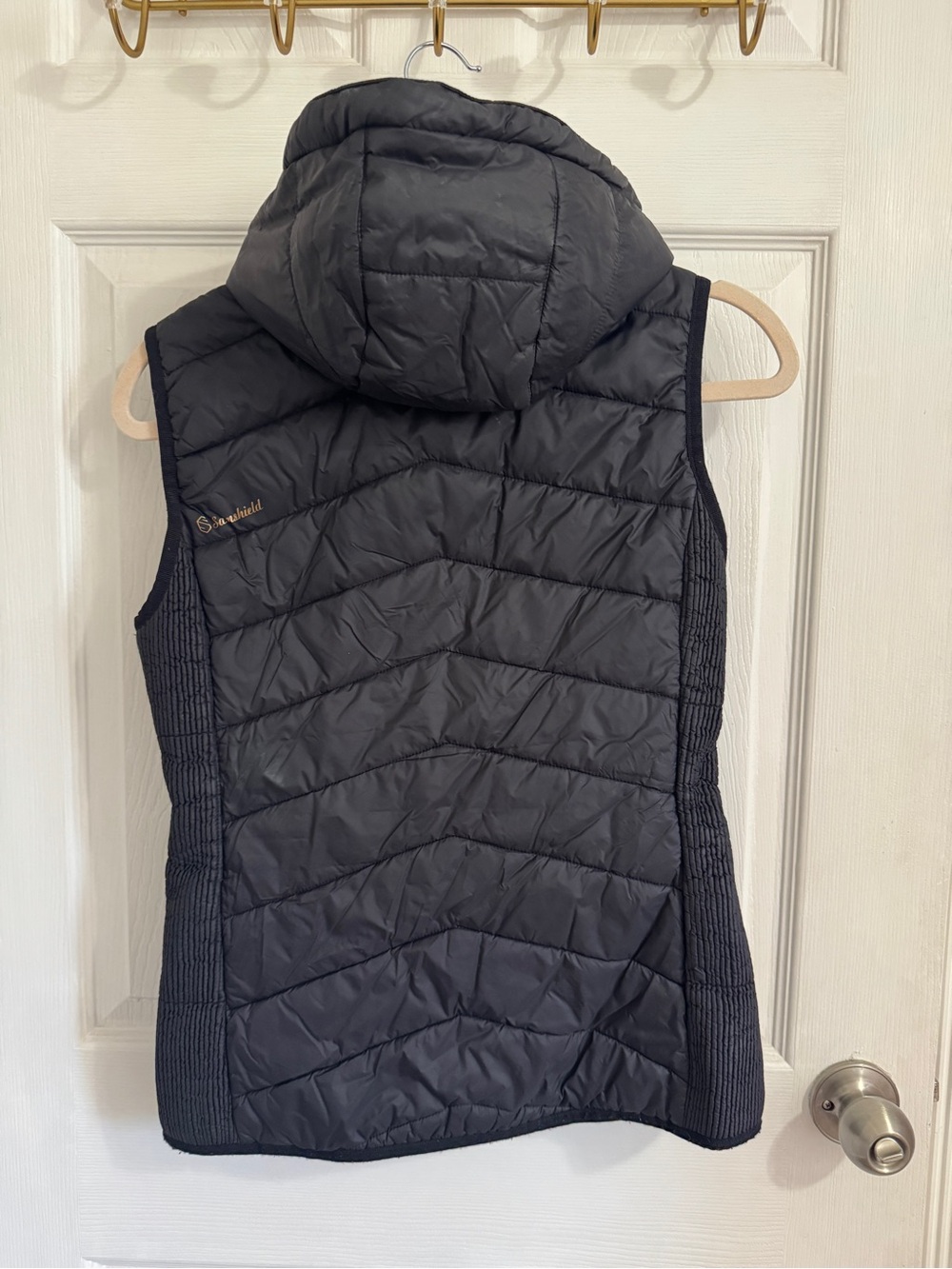 Samshield Alta Badia Ladies Down Vest in Black/Rose Gold - Picture 2 of 9